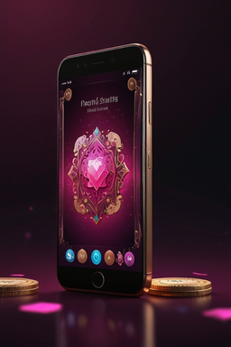 Smartphone showing Gangstasino casino app